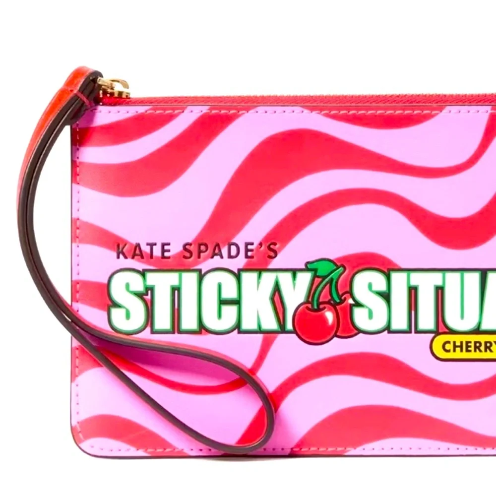 Kate Spade Novelty Bubble Gum L-Zip Wristlet! 🍬🍬